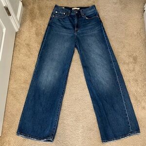 Levi's Premium Ribcage Wide Leg Jeans in Polar Premier 27 x 32